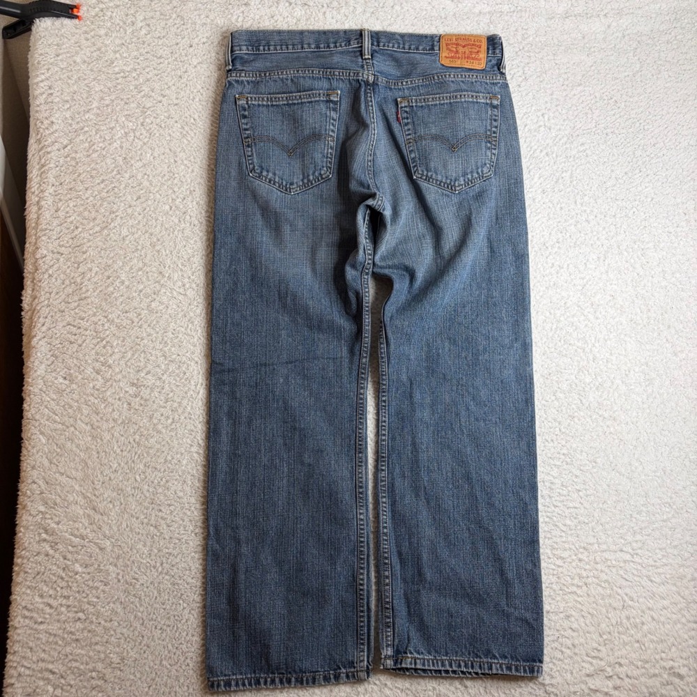 Levis 569 Loose Straight Jeans Mens 34x32 (36x29) Blue Denim 100% Cotton baggy